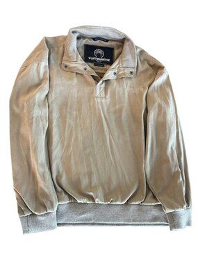 Appalachian State Faux-Suede Quarter-Zip (Size Large)